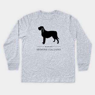 Spinone Italiano Black Silhouette Kids Long Sleeve T-Shirt